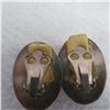 Image 6 : 925 & Amber jewellery lot.  Includes pendant on chain and pair of clip on earrings
