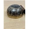 Image 4 : Hand Hammered Acid Etched Brass Singing Bowl with Striker 4"