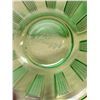 Image 3 : 3 Pc Green Depression Glass - mixed lot - Kellogg's Bowl - Tray approx 9.5" (see photos)