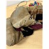 Image 10 : Leather Beaded with Fur Mukluks - foot approx: 9.75x3.75" & 12" tall (see all photos)