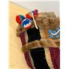 Image 7 : Leather Beaded with Fur Mukluks - foot approx: 9.75x3.75" & 12" tall (see all photos)