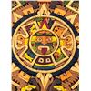 Image 4 : Handmade Wooden Inlaid Sun Calendar 10.25"