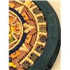Image 5 : Handmade Wooden Inlaid Sun Calendar 10.25"