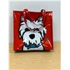 Image 3 : Marc Tetro (Montreal) Westie Dog Vinyl Tote Bag - Approx: 14.5"W 14.5"T