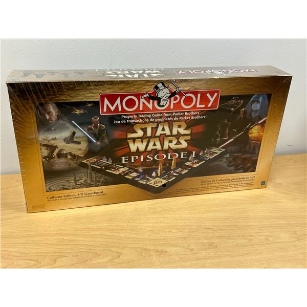 New Sealed Star Wars Episode I Monopoly 3D Collectors Edition