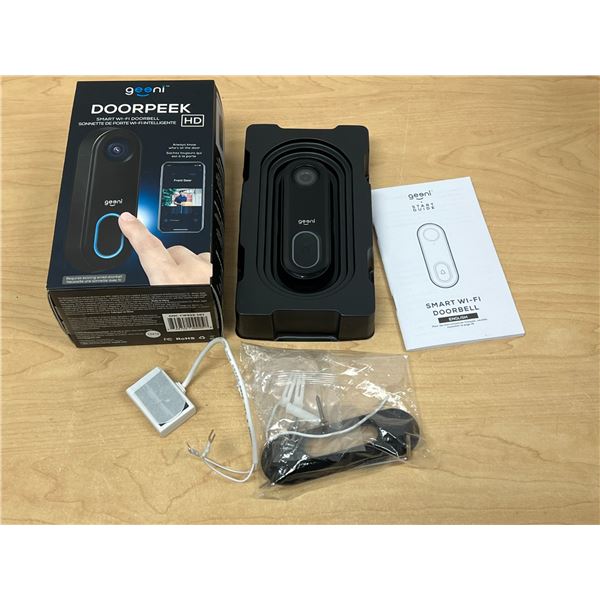 Geeni Doorpeek HD Smart Wi-fi Doorbell Camera - not tested, see photos