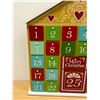 Image 2 : Large Wooden Advent Christmas Gift Calendar - Approx: 24"T 22"W