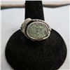Image 3 : 925 Ring with green stone.  Very nice ring, approx size 8.  Marked 925