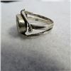 Image 5 : 925 Ring with green stone.  Very nice ring, approx size 8.  Marked 925