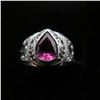 Image 1 : 925 Ring with pink stone - see description and photos