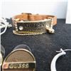 Image 4 : GUESS Jewellery lot.  Includes 4 bracelets, 2 rings, and 2 pairs of earrings.