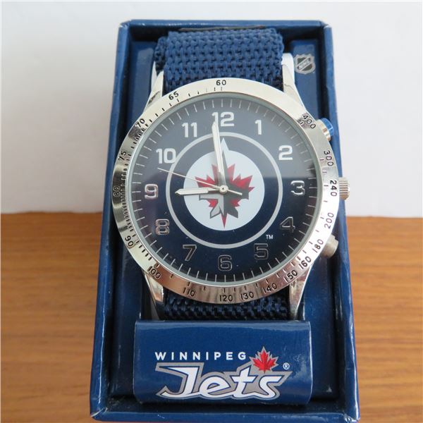 WINNIPEG JETS men's watch.  Brand new in packaging.  Not taken out of packaging to test.