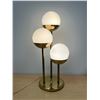 Image 1 : AS IS Brass Table Lamp with Glass Globes (one globe is wrong, see photos) 23.5"T