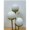 Image 5 : AS IS Brass Table Lamp with Glass Globes (one globe is wrong, see photos) 23.5"T