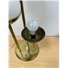 Image 6 : AS IS Brass Table Lamp with Glass Globes (one globe is wrong, see photos) 23.5"T