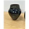 Image 2 : 2 Signed Studio Art Pottery Vessels / Vases - taller 6.5"