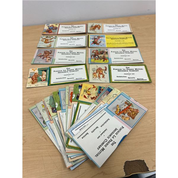 26 Vintage The Portage La Prairie Mutual Insurance Company Ink Blotters