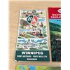 Image 2 : 3 Vintage B/A & ESSO Winnipeg / Manitoba / Saskatchewan Folding Travel Maps