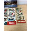 Image 2 : 6 Vintage B/A & ESSO & Chevron Canadian Folding Travel Maps With Jasper Pamphlet