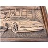 Image 3 : Kim Murray Chevrolet Corvette 50th Anniversary Wall Art - Approx: 20.25x19.5"