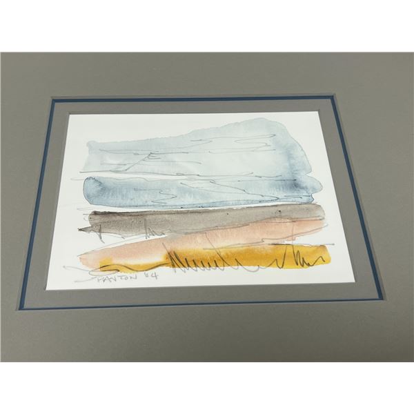Paul Panton Watercolour - Smaller Frame approx: 12x14.25"