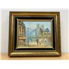 Image 1 : Original Impasto Paris Street Scene Attributed to Caroline Burnett - Smaller frame 14.75x12.75"