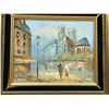 Image 2 : Original Impasto Paris Street Scene Attributed to Caroline Burnett - Smaller frame 14.75x12.75"