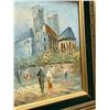 Image 3 : Original Impasto Paris Street Scene Attributed to Caroline Burnett - Smaller frame 14.75x12.75"