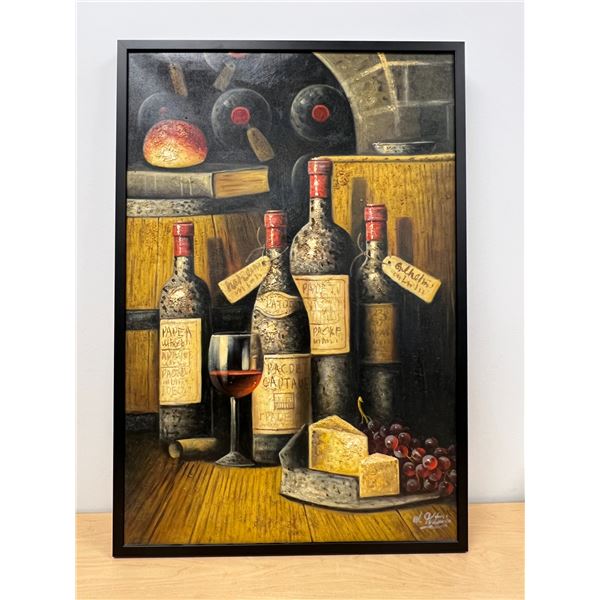 Walter Petrini (Italy) Still Life - Larger frame approx: 37x25.25"