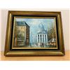 Image 1 : Original Impasto Paris Street Scene - great colors and textures - frame 20.75x16.5"