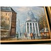 Image 2 : Original Impasto Paris Street Scene - great colors and textures - frame 20.75x16.5"