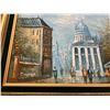Image 3 : Original Impasto Paris Street Scene - great colors and textures - frame 20.75x16.5"