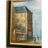 Image 5 : Original Impasto Paris Street Scene - great colors and textures - frame 20.75x16.5"