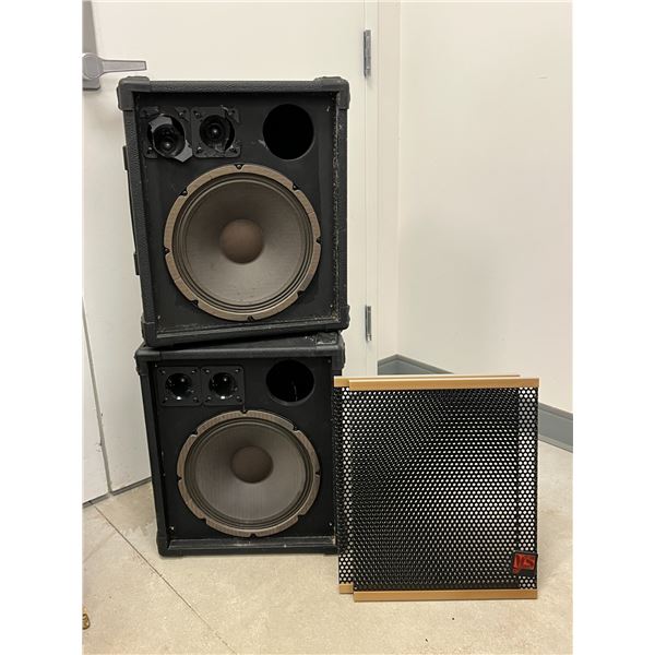 AS IS Yorkville Sound (Canada) YS-112 Speakers - 16.5x12.5 & 19.5"T see all photos not tested