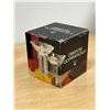 Image 6 : Swedish Olympic Torch Candle Holder with box and paper - Orrefors Approx: 4.5"W 4.75"T