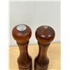 Image 2 : 12" Baribocraft Wooden Pepper Mill and Salt Shaker