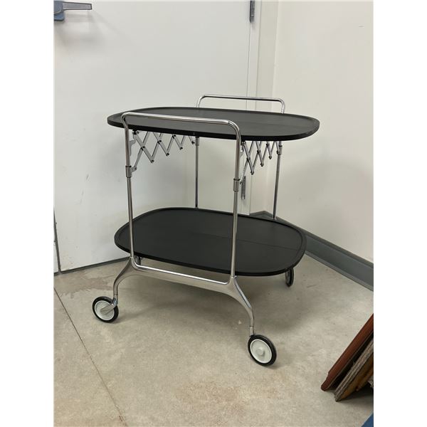 Kartell (Italy) Gastone Folding Trolley / Bar Cart - Antonio Citterio & Glen Low 26.75 x 24.5 & 29"T