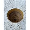 Image 2 : Vintage Original Fiberglass Bullet / Cone Planter On Tripod Base Approx: 15.5"W 30"T