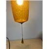Image 2 : Vintage Orange Glass Hanging Chain Swag Lamp - Approx: 16 x 6.5" - see all photos