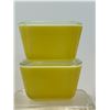 Image 2 : Pyrex Daisy Citrus Fridge Set - Complete Set With Lids - nice set
