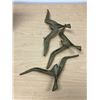 Image 5 : 3 Brass Birds in Flight Wall Décor - Largest wingspan 14.25"