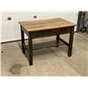 Image 2 : Antique Oak Library Desk - Approx: 40 x 26 & 29"T