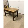 Image 6 : Antique Oak Library Desk - Approx: 40 x 26 & 29"T