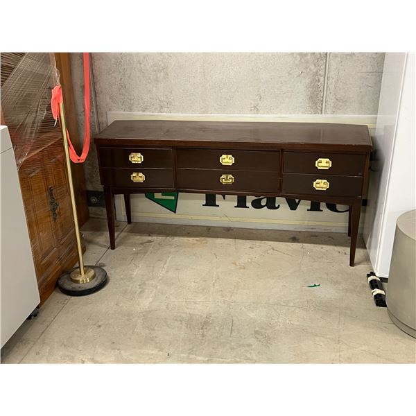 Vintage Console Table / Sideboard - Approx: 60 x 17 & 28.25"T (see all photos)