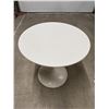 Image 4 : Mid Century Metal Tulip Base Table - Smaller - Approx: 29.5"W 29"T (see photos)