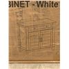 Image 1 : White Storage Cabinet - Appears new in box - see all photos