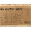 Image 2 : White Storage Cabinet - Appears new in box - see all photos