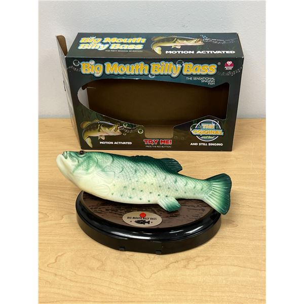 Big Mouth Billy Bass "I will Survive" Singing / animated Fish with box - Working