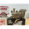 Image 3 : 2 Metal Coin Banks - One Lennox Truck and one Train Engine - see all photos