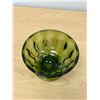 Image 3 : Mid Century Heavy / Thick Art Glass Candy Dish - Approx: 6"W 7"T
